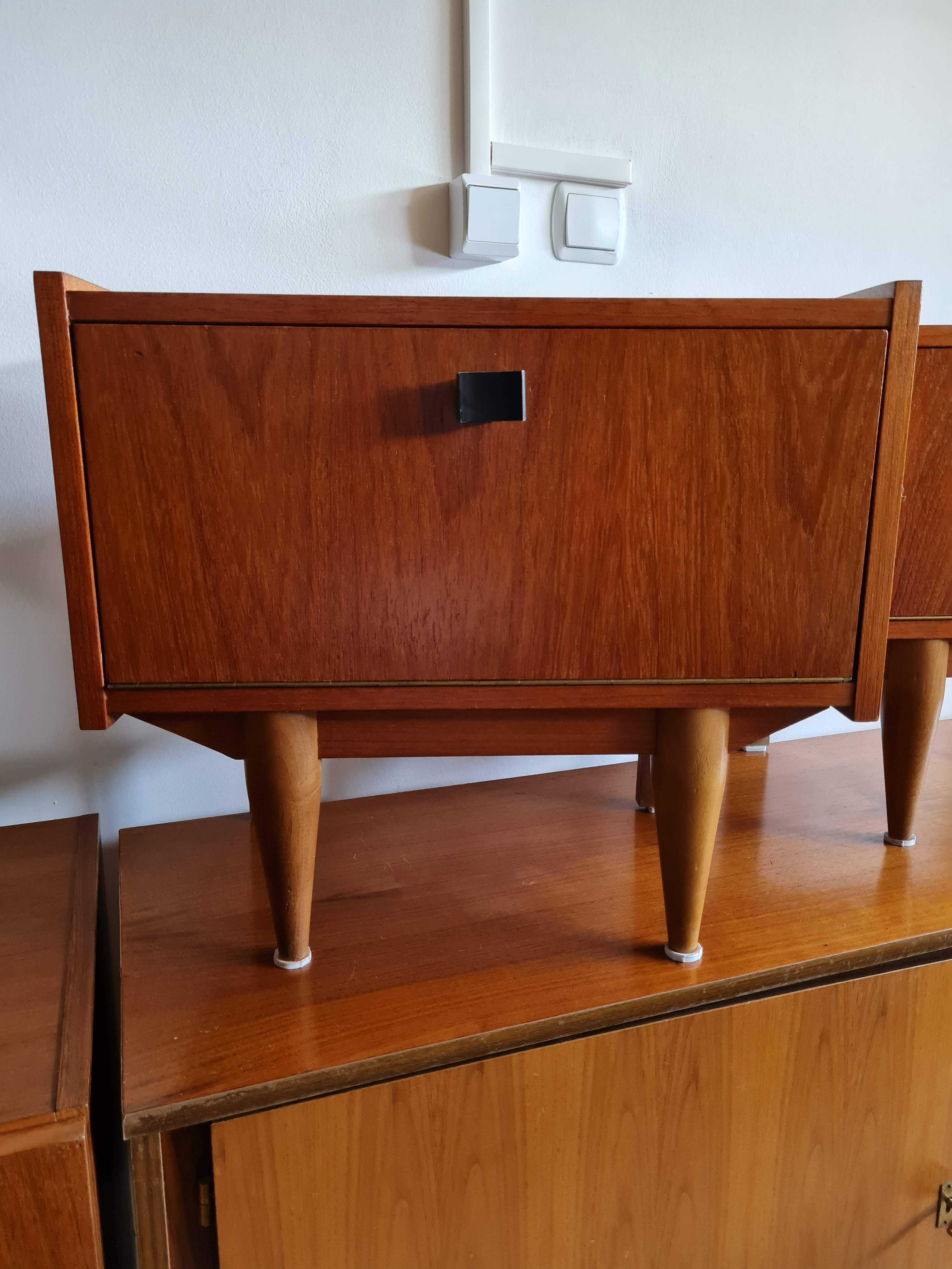 Szafki nocne vintage,skandynawski design,lata 60,Mid-century