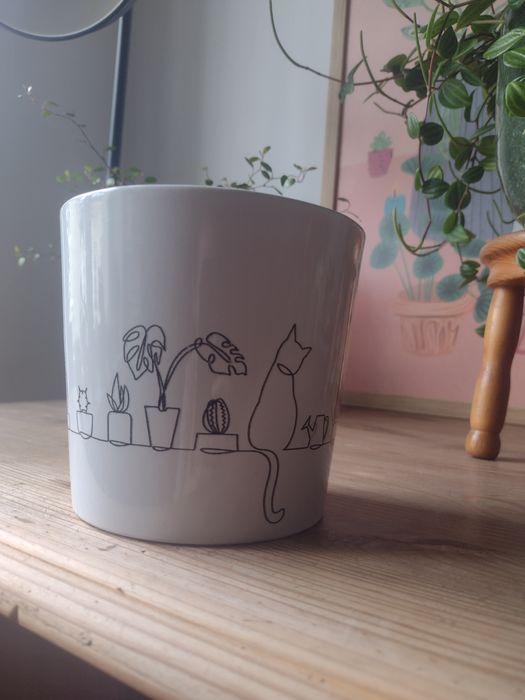 Osłonka ceramiczna z kotami