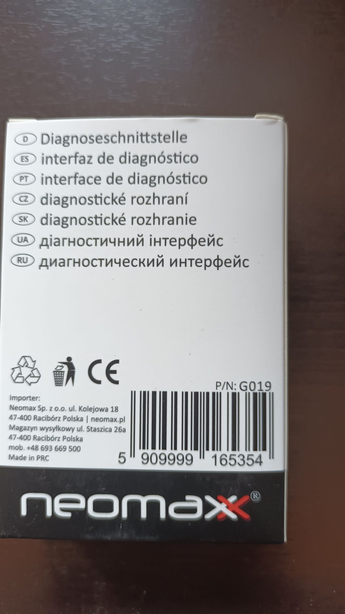 Kostka diagnostyczna obd 2 elm 327