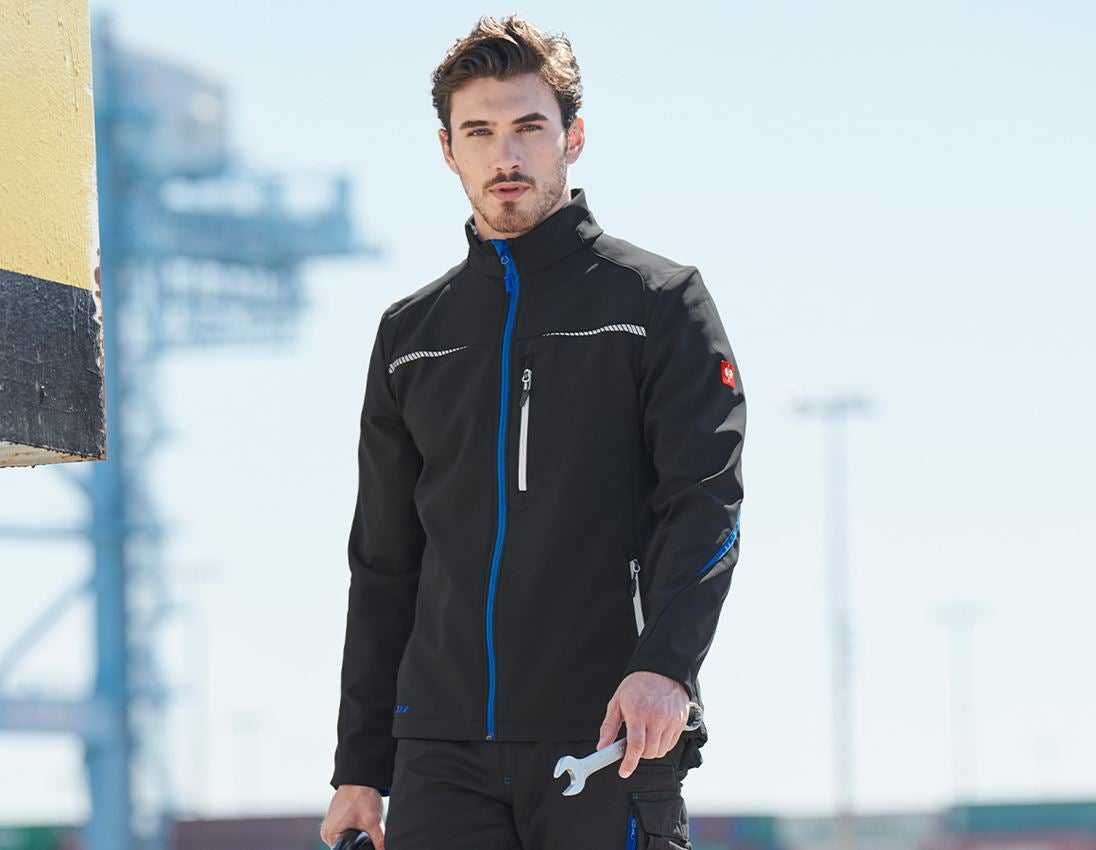 Męska kurtka softshell ENGELBERT STRAUSS MOTION 2020 r.L stan b.dobry