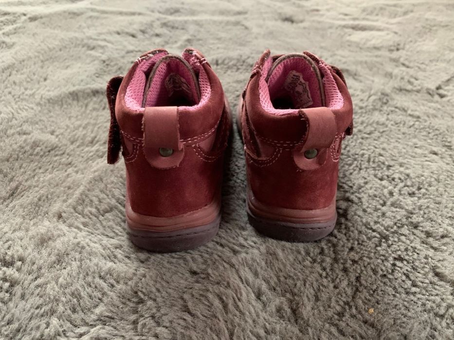 Buty, botki dla dziewczynki różowo - fioletowe