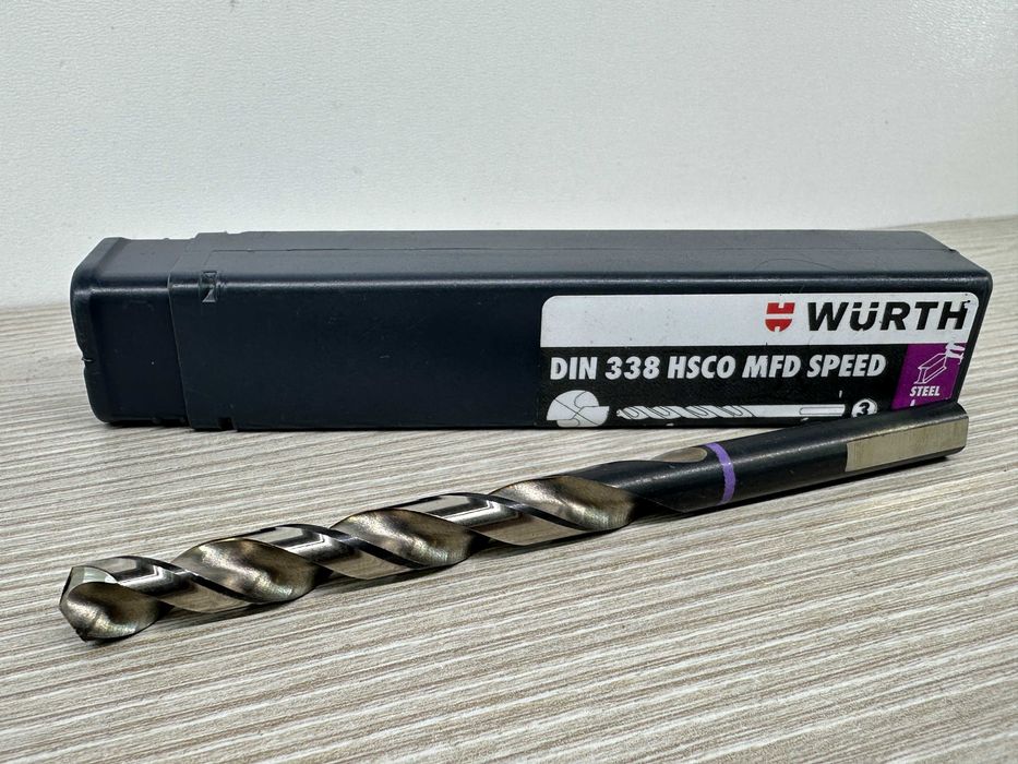 Wiertła spiralne HSCO 8 mm do stali Würth