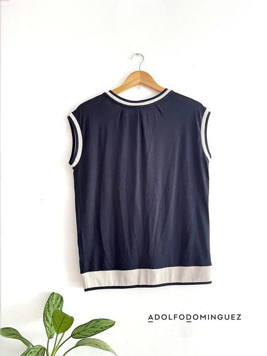 Blusa de Manga Cava Oversized Adolfo Dominguez  XS (veste até M/L)