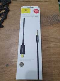 Kabel baseus typu c i mały jack 3.5 m