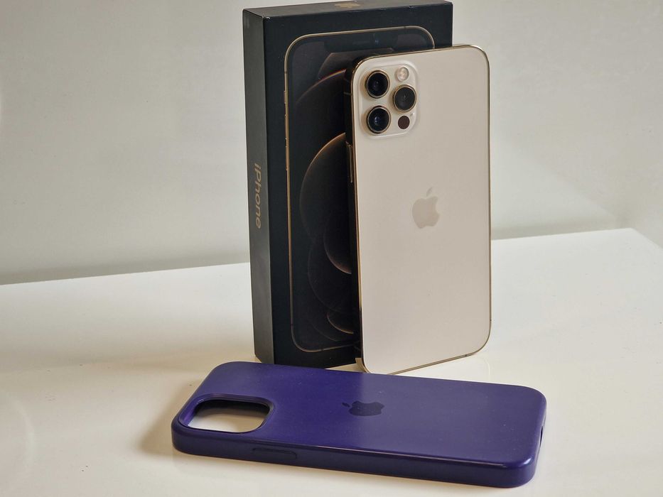 JAK NOWY Apple iPhone 12 Pro 128GB, Złoty 89%+Pokrowiec Apple Zamiana