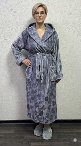 Жіночий довгий халат "Серденько"