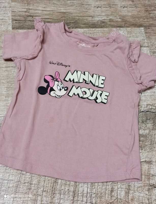 Reserved koszulka T-Shirt 86-92 myszka Minnie falbanki