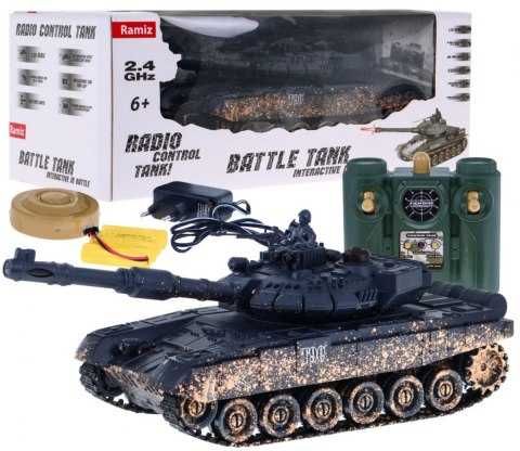 Zdalnie sterowany czołg T-90  Strzelający model Kamuflaż 1:28