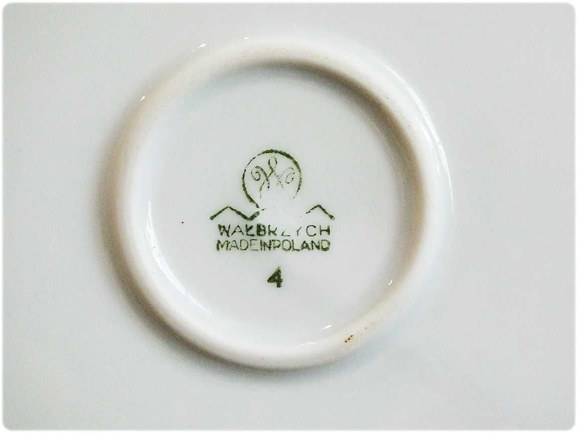 DUŻY Ogromny Talerz Porcelana Wałbrzych ø 32cm Patera Półmisek z PRL