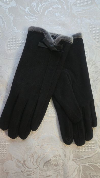 Luksusowe Rękawiczki z Ozdobną Kokardą