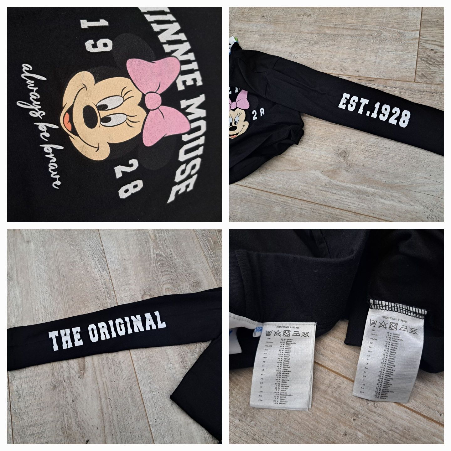 Zestaw t-shirt + getry - Myszka Minnie - rozm 146/156