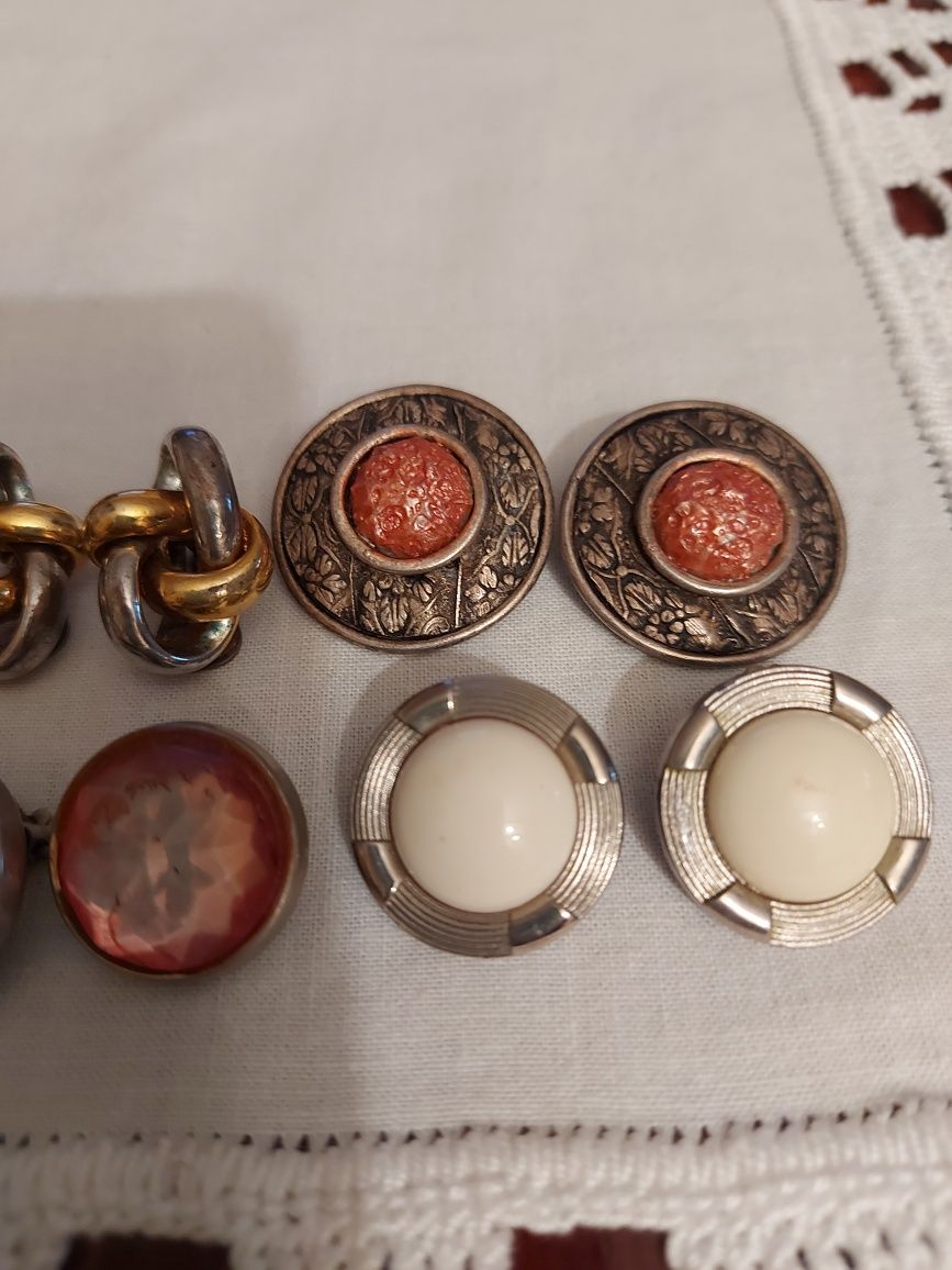 8 Brincos Clips (conjunto) Vintage.