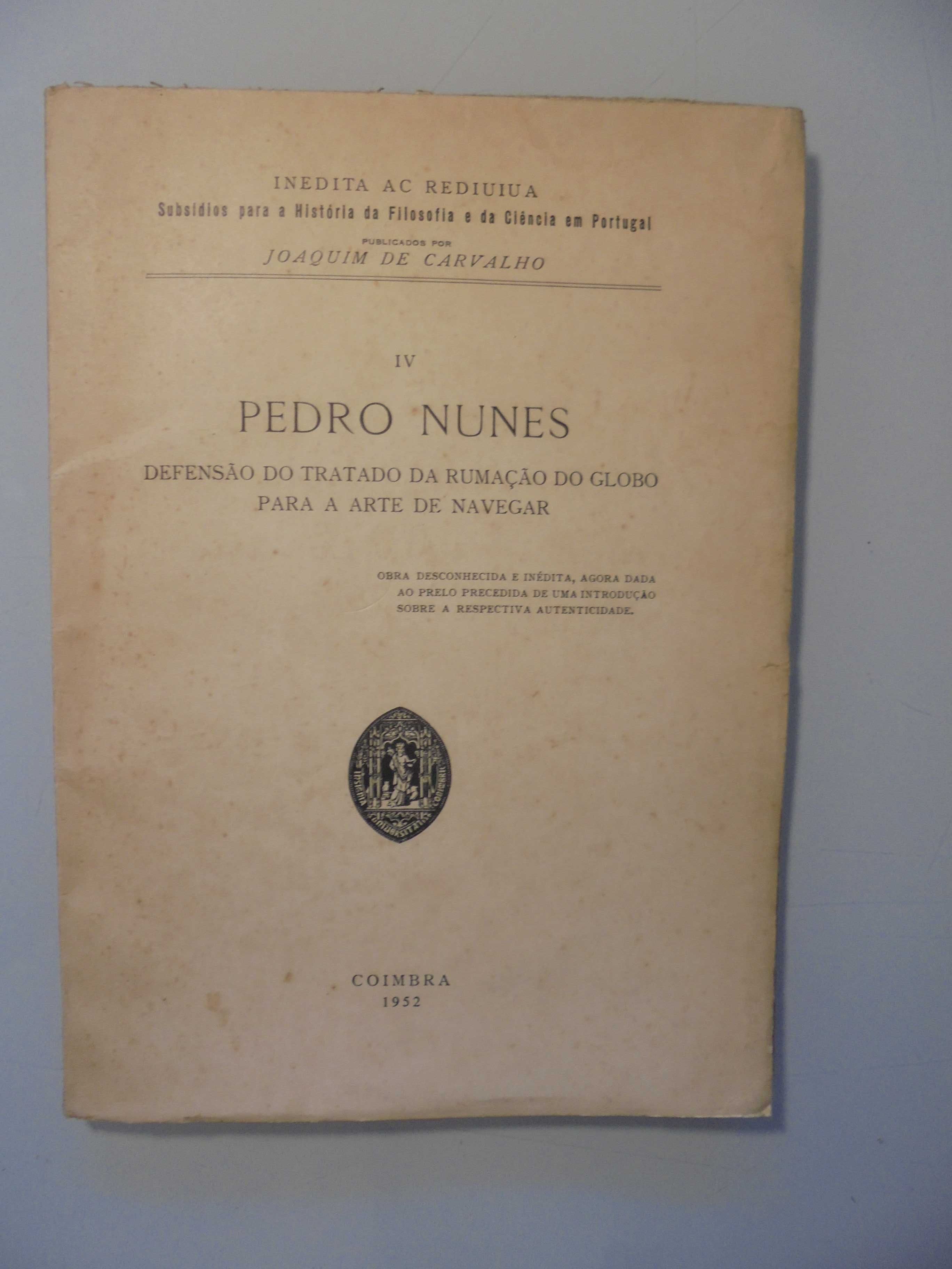 Carvalho (Joaquim de);Pedro Nunes-Defensão do Tratado da Rumação