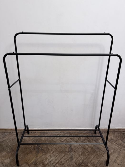 Подвійна сталева стійка вішалка для одягу та взуття