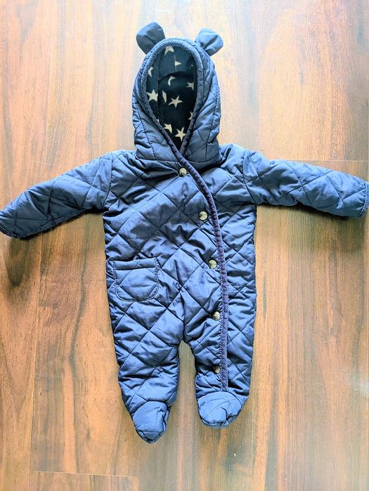 Kombinezon dziecięcy rozmiar 50 Primark granatowy pikowany