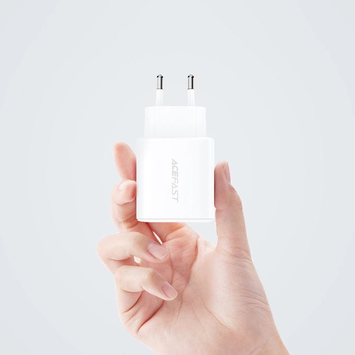 Acefast ładowarka sieciowa USB Typ C / USB 20W, PPS, PD, QC 3.0, AFC,