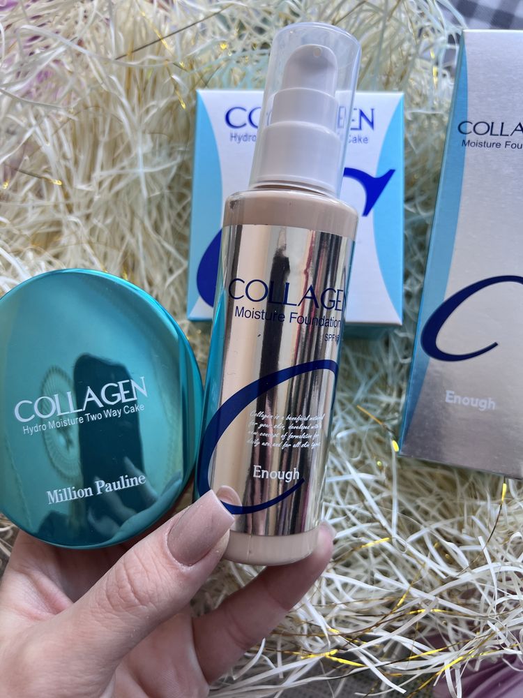 Набір від enough collagen пудра + тональний крем
