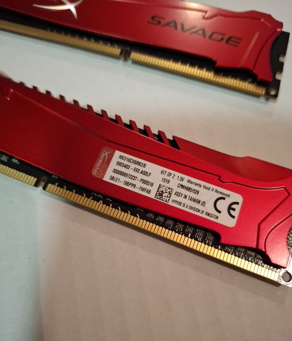 Pamięć DDR3 8gb HYPER X