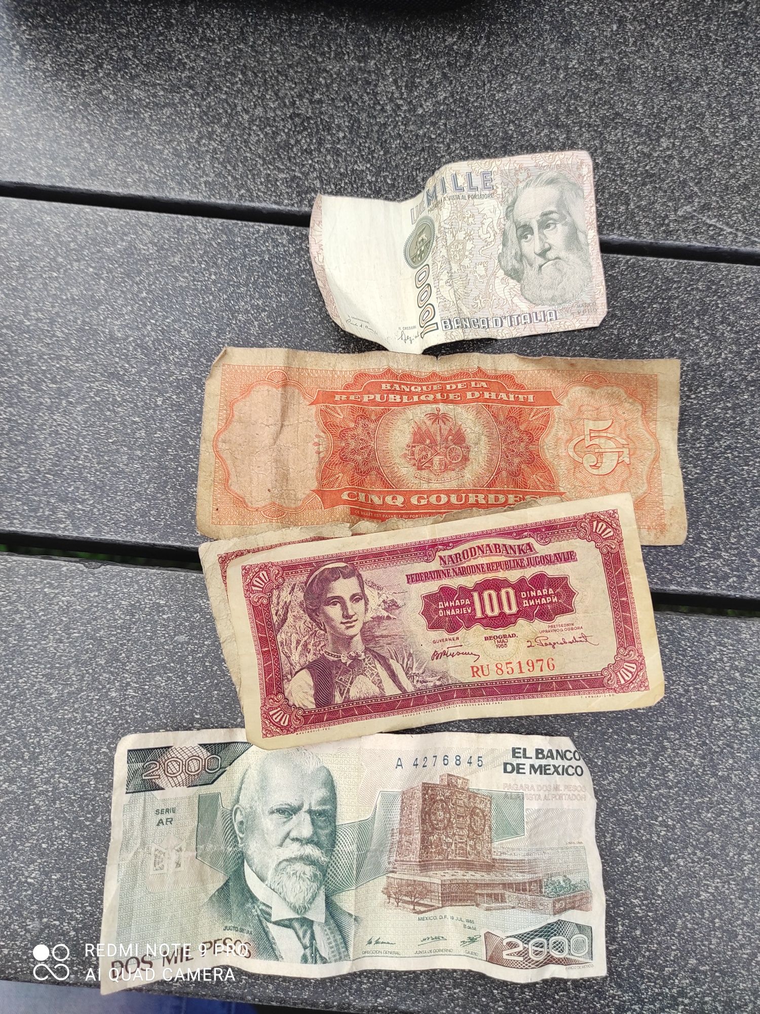 Stare banknoty zagraniczne