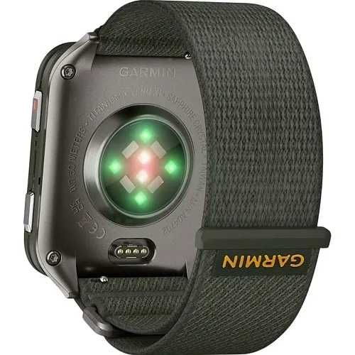 Garmin Venu X1 Moss with Titanium Caseback and Moss ComfortFit Nylon