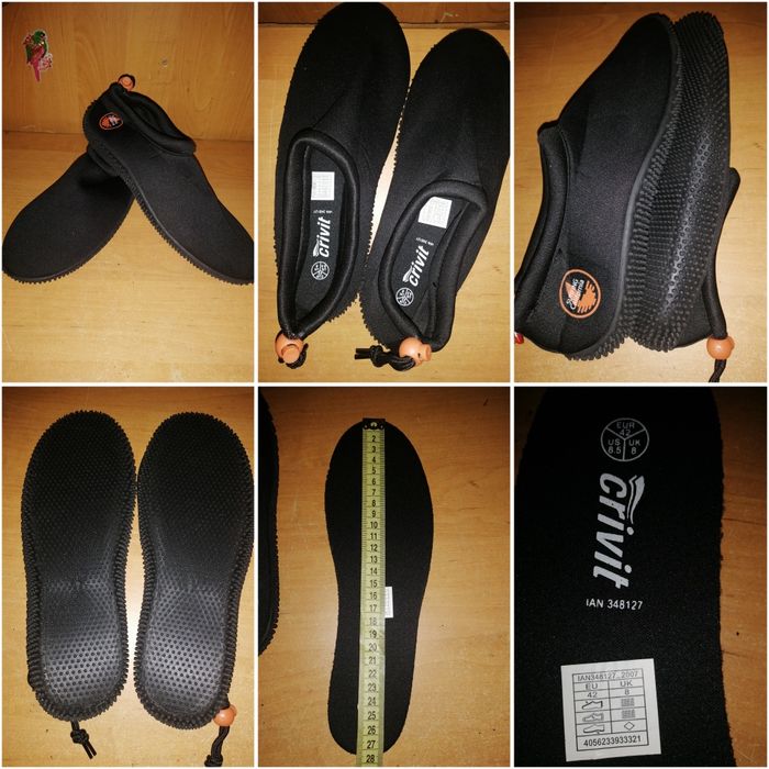 Аквашузы Grivit. Обувь для плаванья. Тапочки для плаванья. Коралки 42