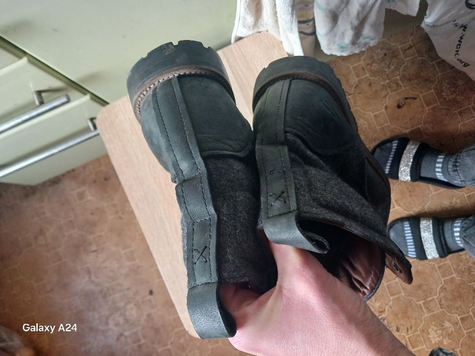 Мужские ботинки кожа