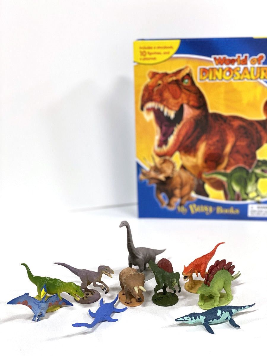 World of Dinosaurs My Busy Books książeczka z figurkami po angielsku