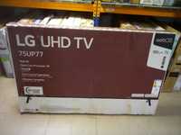 TV LED 75" LG 75UP75006LC Smart TV, ThinQ AI, 4K, Wi-Fi, HDR, nowy.