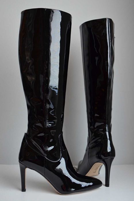 WYJĄTKOWE lakierowane kozaki SZPILKI Sam Edelman Olencia SEXY 39