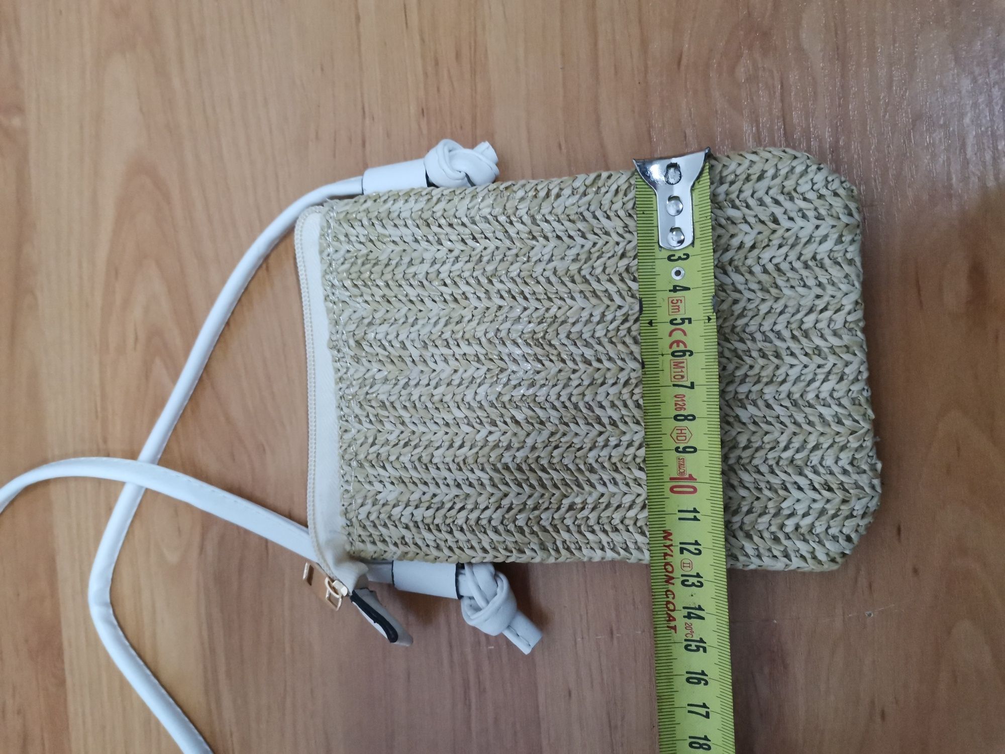 Mini torebka słomiana / jutowa na telefon letnia