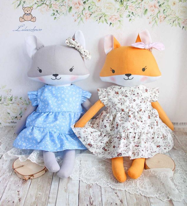 Przytulanki ręcznie szyte, maskotki, kotki, sarenki, króliczki, liski