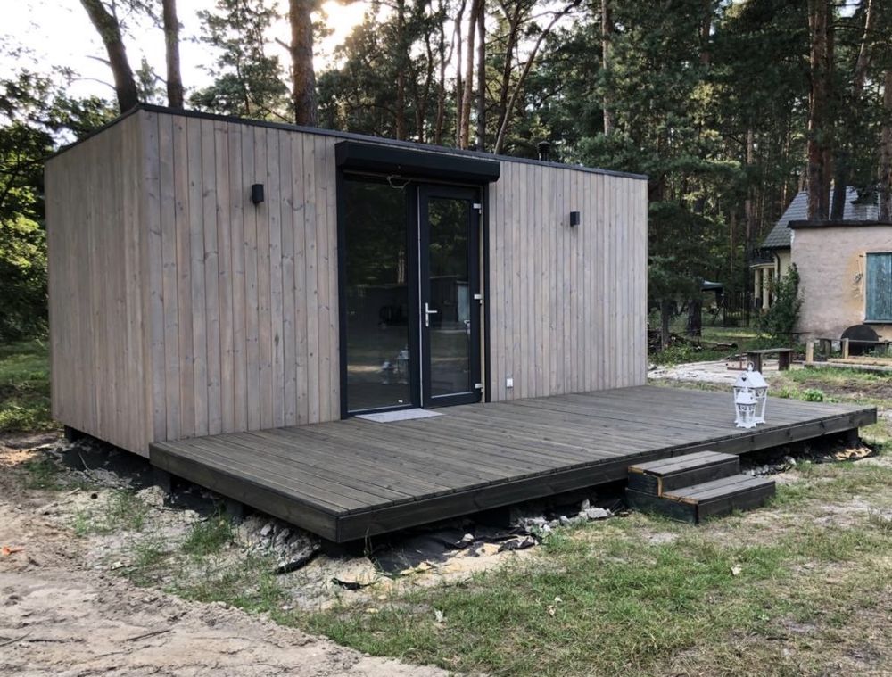 Domek modulowy ROD sauna biuro bez pozwolenia na zgloszenie HIT sip