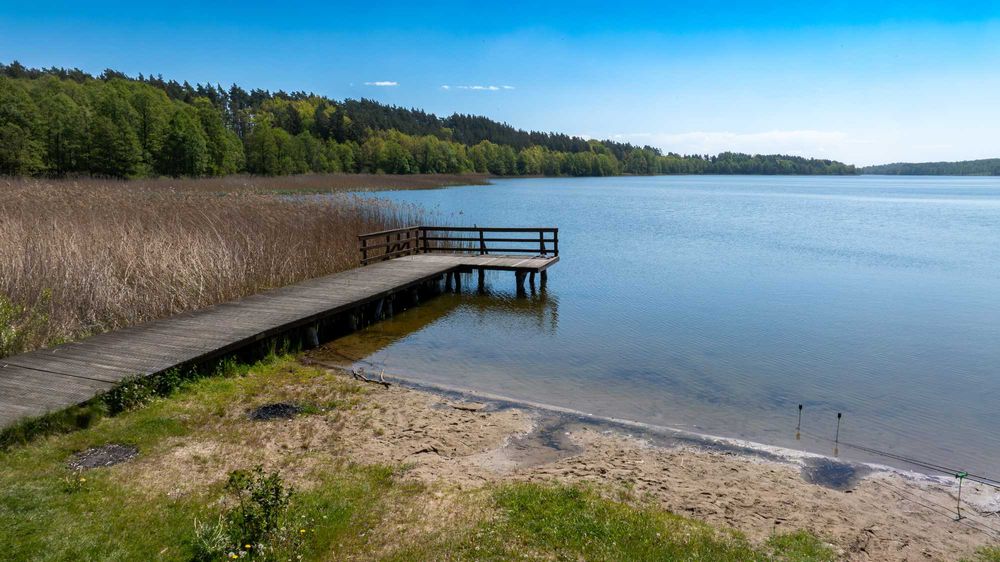 Dom Mazury jezioro sauna balia cisza samotny dom bez sąsiadów