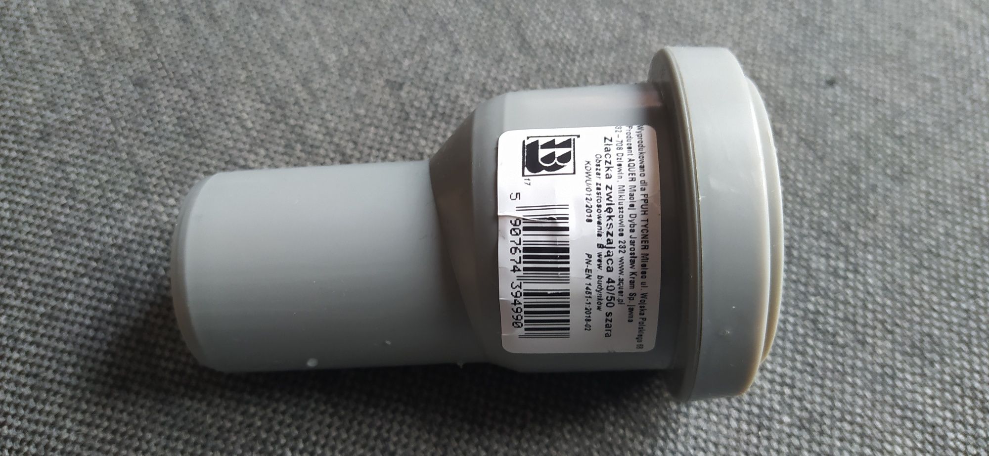 Rurka przejściówka redukcja hydrauliczna rura pcv plastikowa