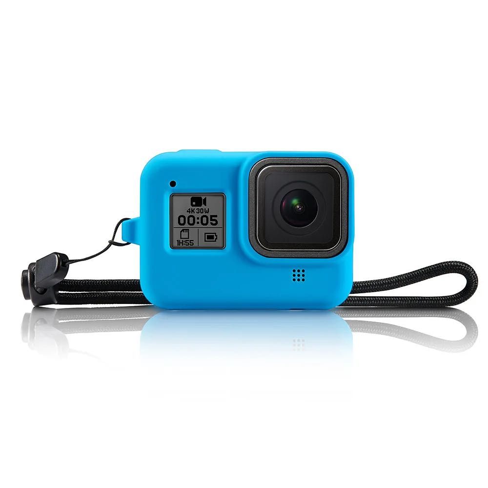 Etui GoPro 8 Hero Black NIEBIESKIE + Smyczka