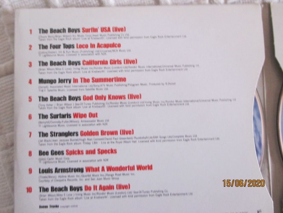 Duplo CD de Beach Boys & friends