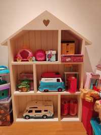Móvel em forma de casa bonecas/brinquedos