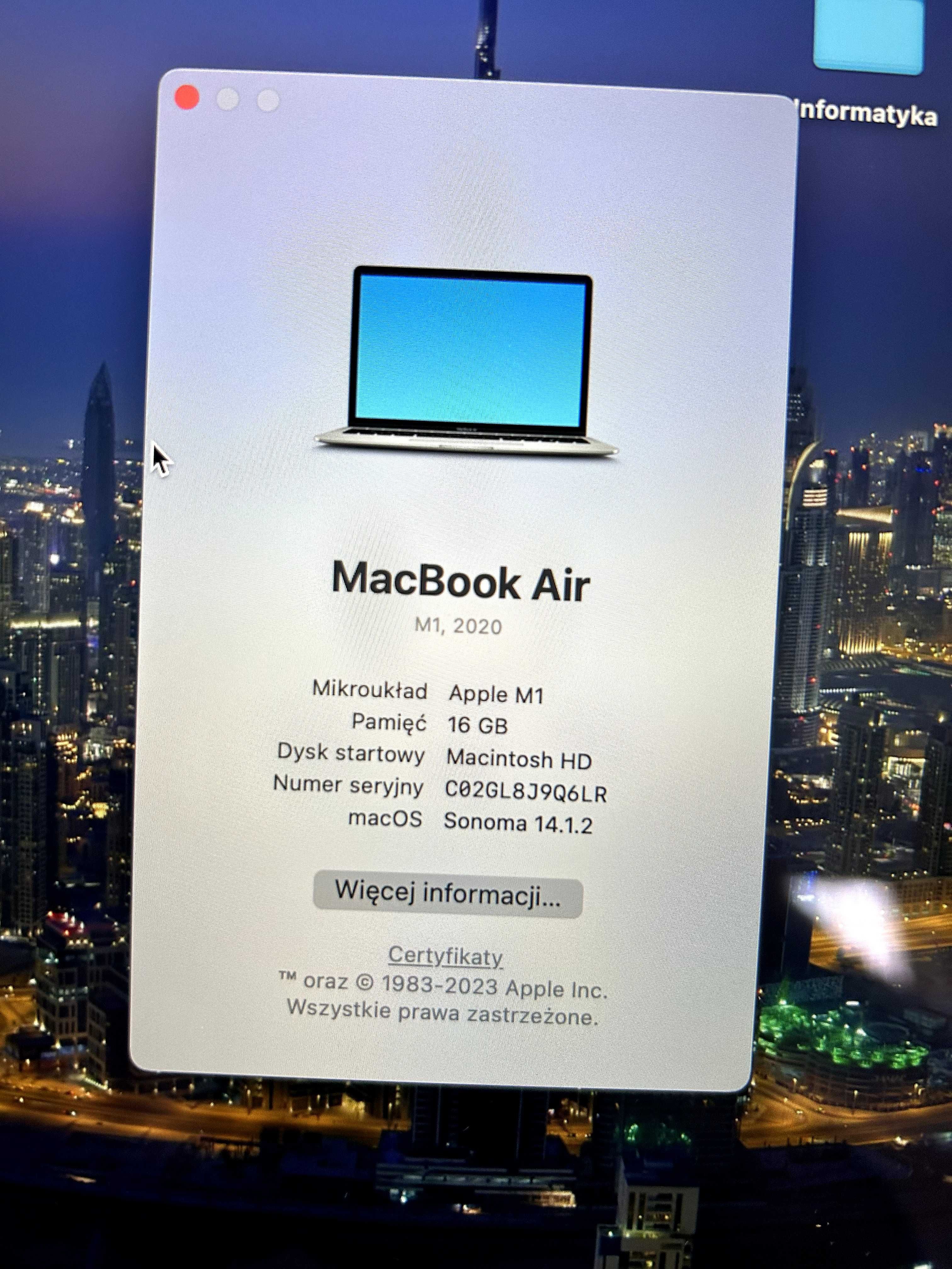MacBook Air M1 16GB RAM | 13.3'' | 256GB SSD