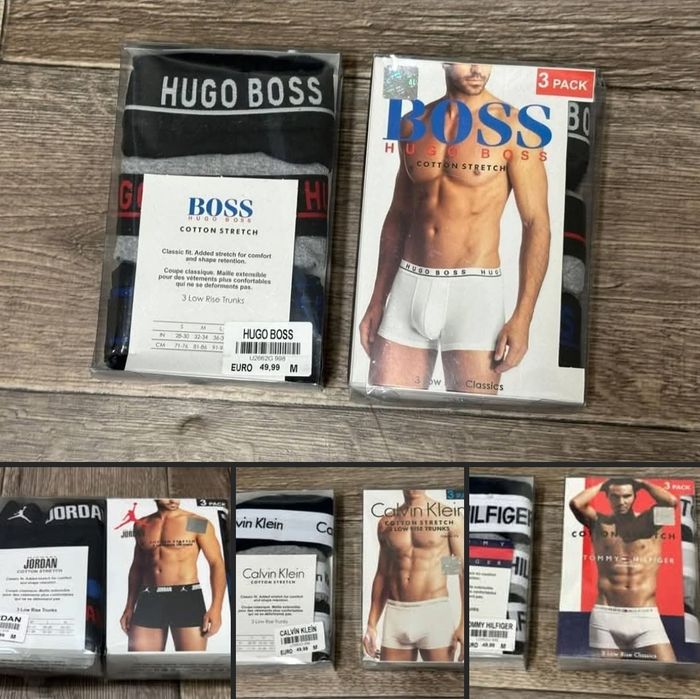 Nowe Bokserki Męskie 3pak CK Tommy Armani Hugo