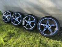 Alufelgi R17 4x100 + Opony 205/40 Continental