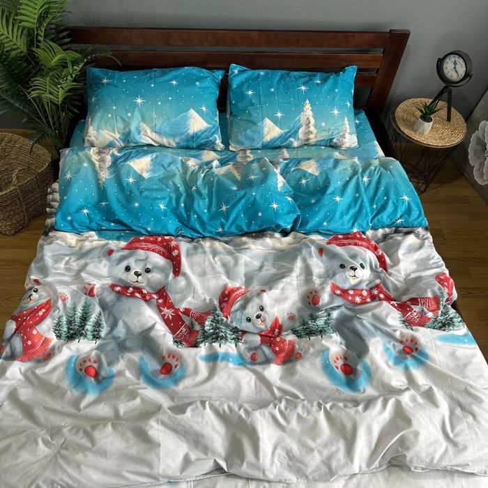 Постіль НОВОРІЧНА різдво Новий рік натуральна