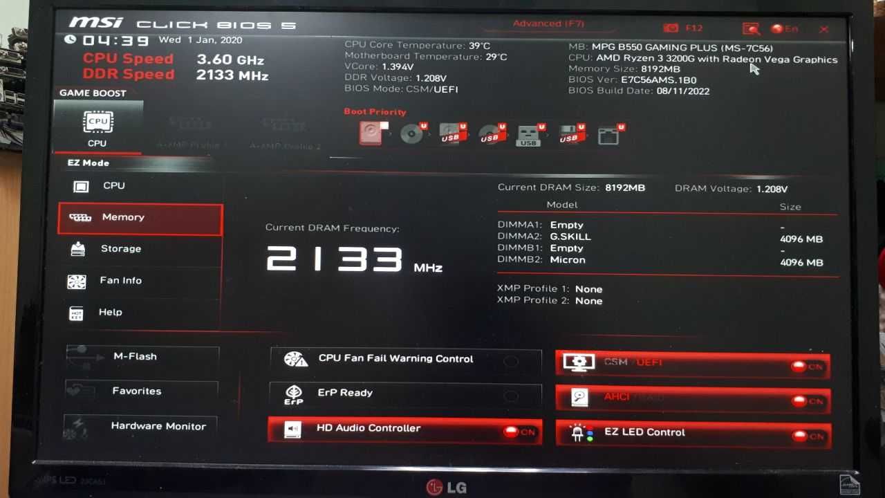Материнська плата MSI MPG B550 Gaming Plus