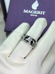 Кольцо MAGERIT Оригинал  Белое золото 750 проба