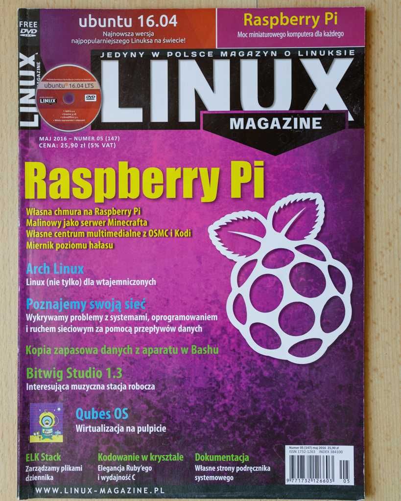 Linux magazine 05 2016 - 05 (147) + płyta DVD