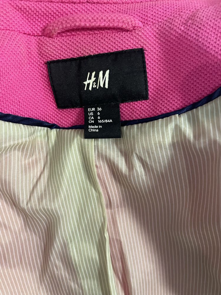 Піджак H&M фуксія