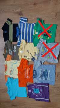 Bluzy, bluzki, body, spodnie, śpiochy (46 szt) r. 62-68, cena 1zł/szt