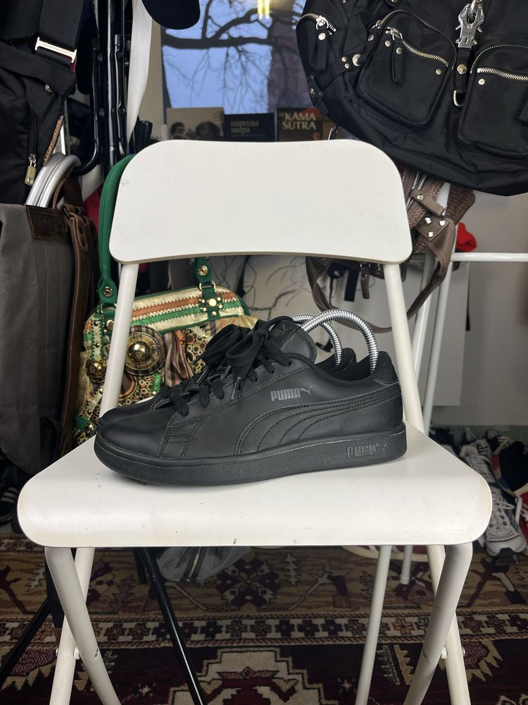 Buty Puma Smash V2 Leather Black Shoes