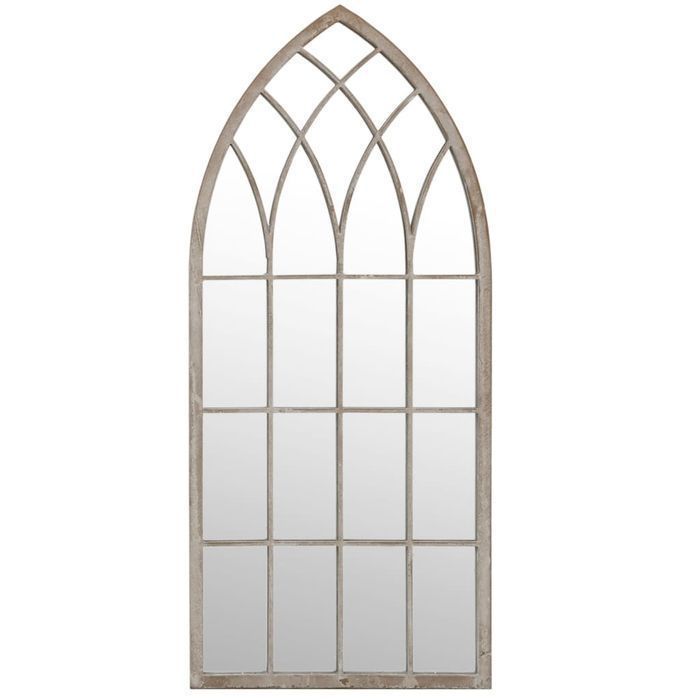 Vidaxl Lustro Ogrodowe, Piaskowe, 70X30 Cm, Żelazne