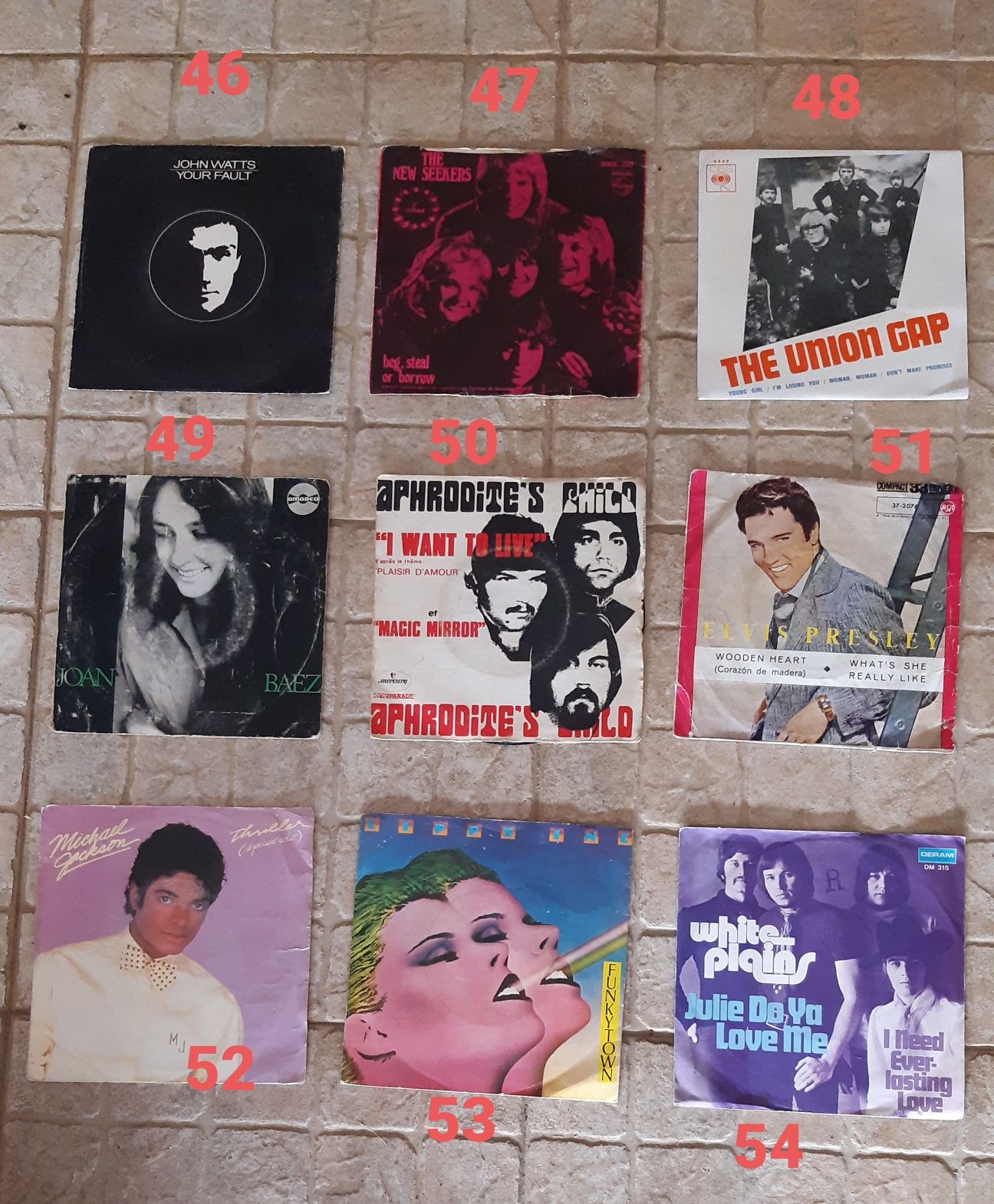 Discos de vinil singles