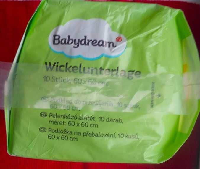 НОВЫЕ  пеленка пеленальный коврик 10 штук  Wickelunterlage BABYDREAM